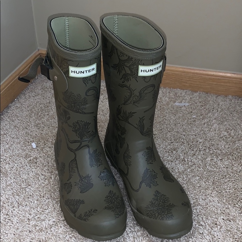 Printed Hunter boots